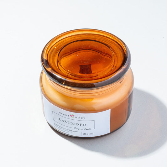 Lavender Beeswax Candle Jar